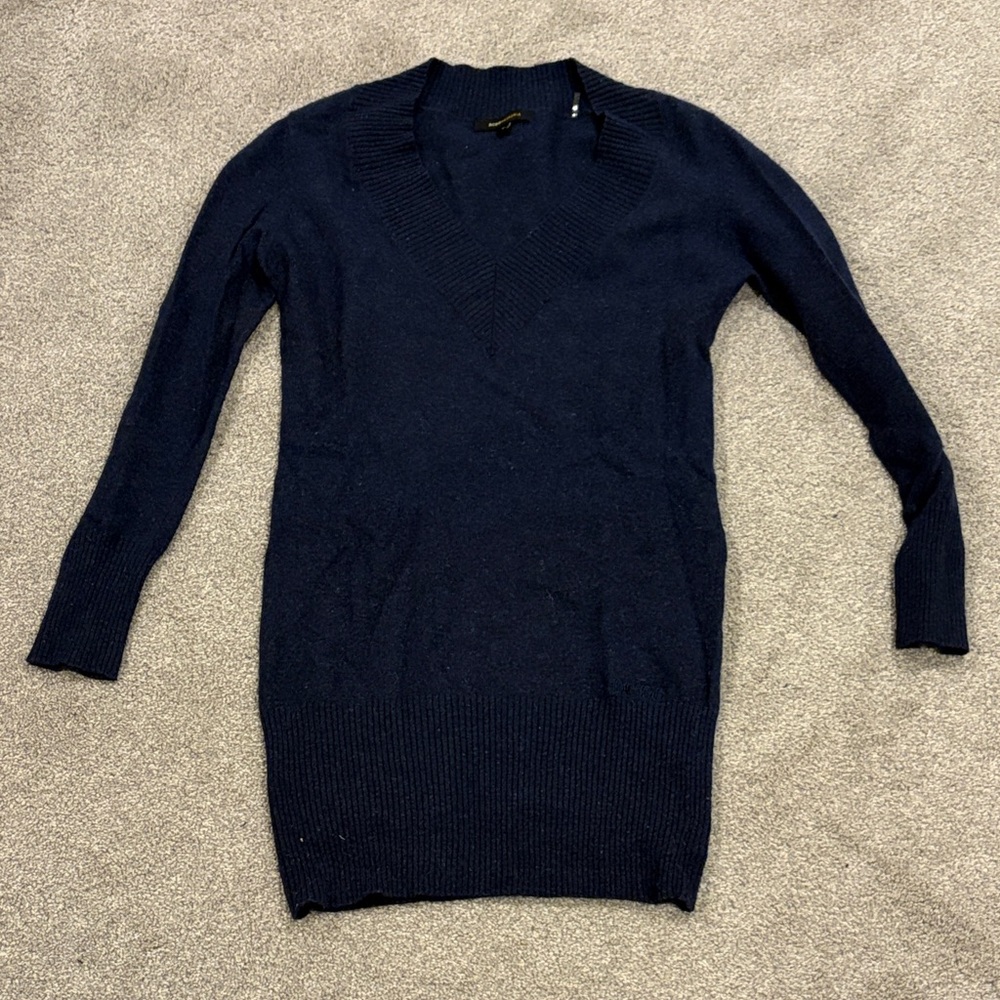 BCBGMaxAzria Deep Blue V-Neck Sweater